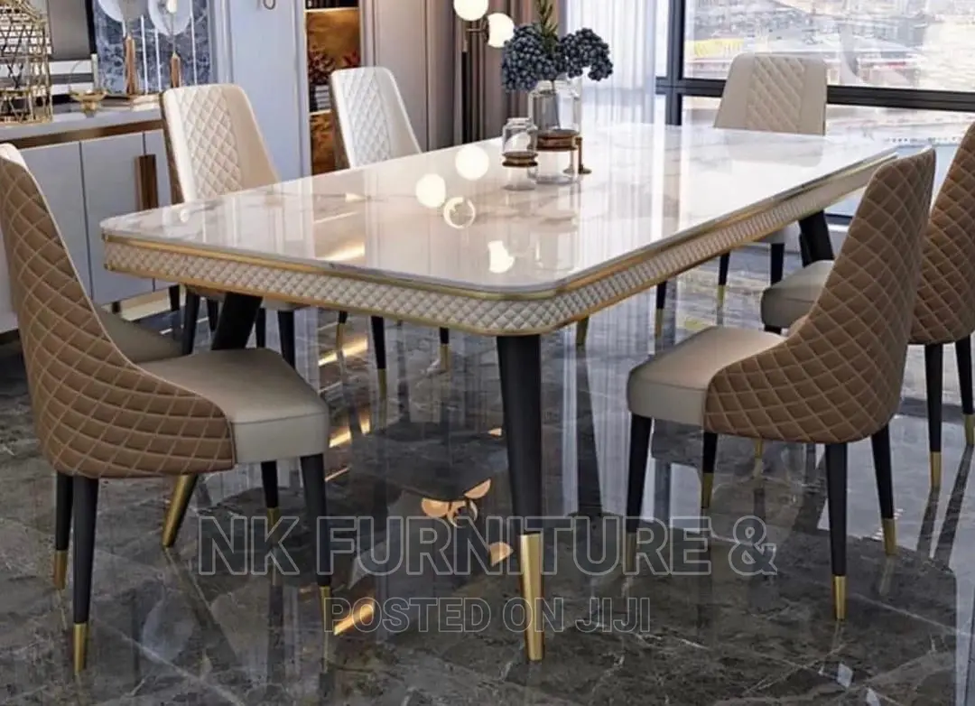 Modern Marble Top Dining Table