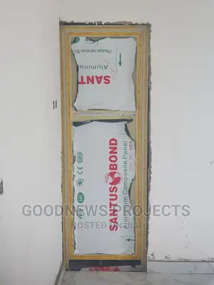 Cream Aluminium Toilet Door