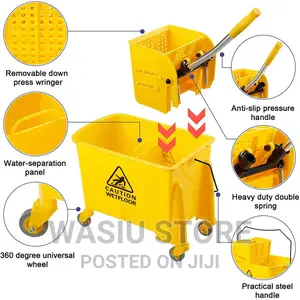 Commercial Mop Bucket With Wrinkler (20 Litres)