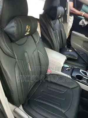 Plain Black Quality Leather Seat Cover