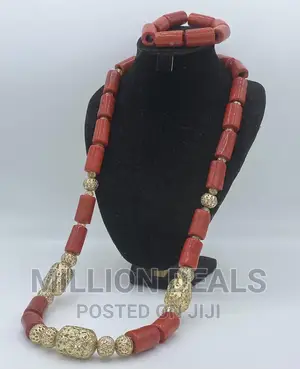 Stylish 2 Pieces Men's Bead Necklace