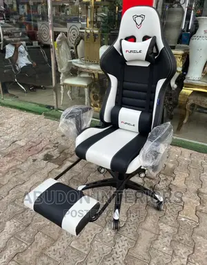 White On Black Chair