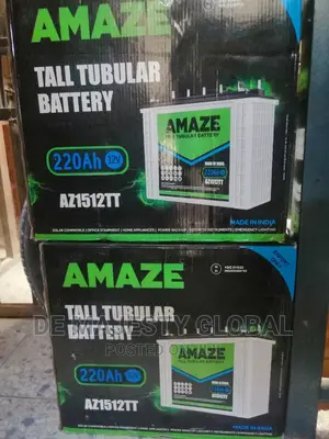 Amaze 220ah Solar Tubular Battery