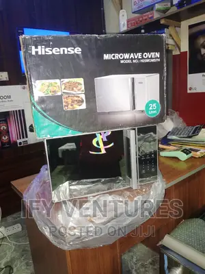 25 Litres Hisense Microwave, Silver Mirror Color.