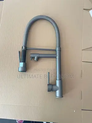 Gray Double Kitchen Tap