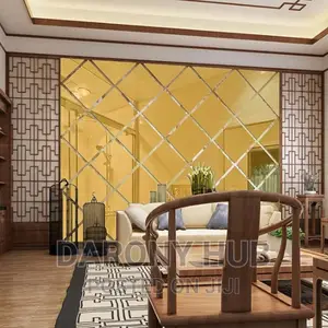Golden Mirror Panels Wall Decor