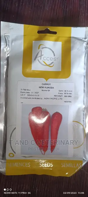 Carrot New Kuroda Hybrid Variety 100g
