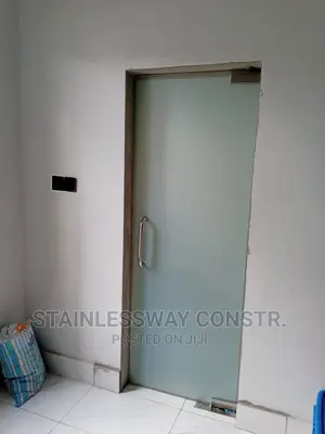 Frosted Single Swing Glass Door