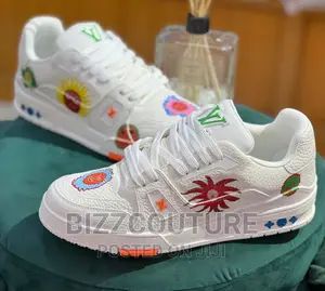 Original LOUIS VUITTON Leather Sneakers Available in Store
