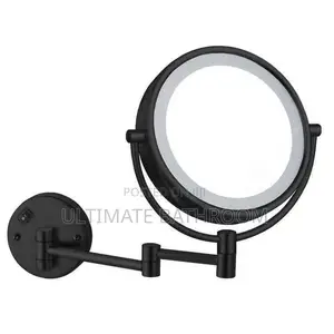 Black Led Magnify Mirror