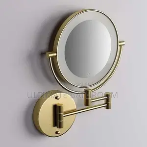 Gold Led Magnify Mirror