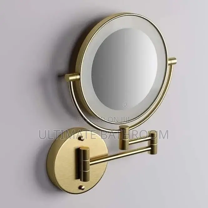 Gold Led Magnify Mirror