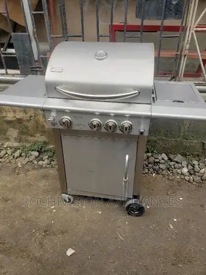 BBQ Grill With Side Stove Gas and Charcoal Barbecue Grill