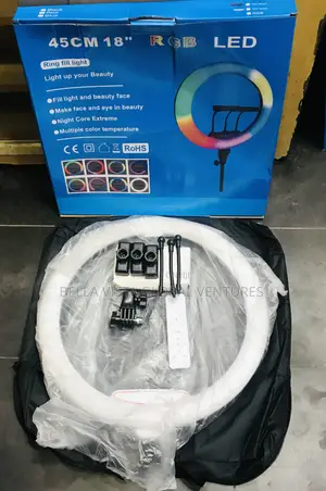 18 Inch RGB Professional Ring Light for Tiktok,Youtube Makeup Artists