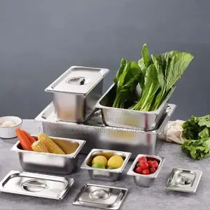 Gn Pans for Salad Bar/Food Warmer Plates (1,2/1,3/1,4/1,6/1)