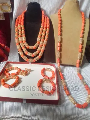 Coral Beautiful Beaded Necklace High Quality