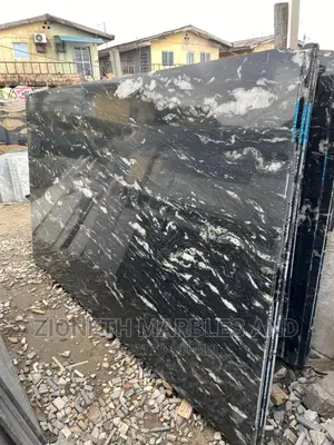 Indian Black Ocean Wave  Granite Slab