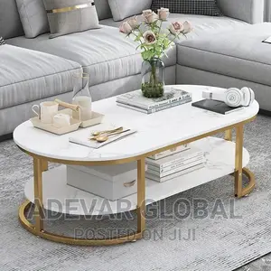 Curved Nordic Centre Table With Storage