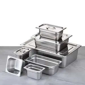 Stainless Steel GN Pans/Food Warmer Plates (Different Sizes)