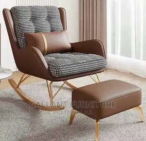 Quality Relaxation/ Rocking Accent Chair With Foot Stool