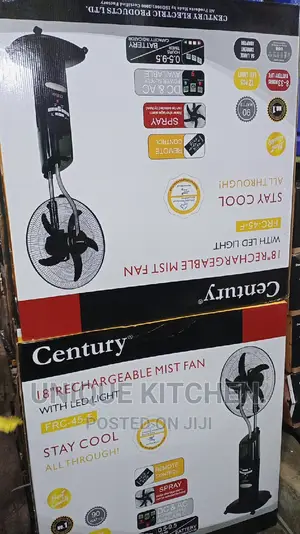 18" Mist/Water Rechargeable Standing Fan