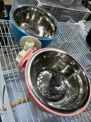 Hanging Cage Pet Dog And Cat Bowl 17cm