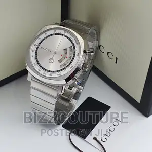 Original GUCCI Silver Stainless Steel Available in Store