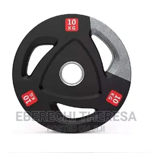 Black Head Chrome Dumbbell Plate