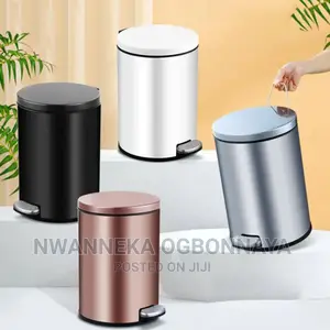Dustbin Step Trash Can for Kitchen Bathroom Hotel,