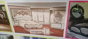 Royal Bed With Wardrobe and Dressing Mirror.