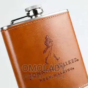 Johnnie Walker Hip Flask - Brown