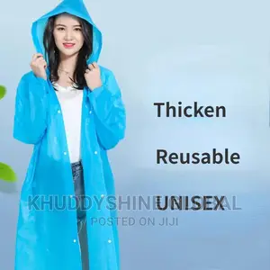 Thicken Reusable Four Button Eva Rain Coat It Is Unisex