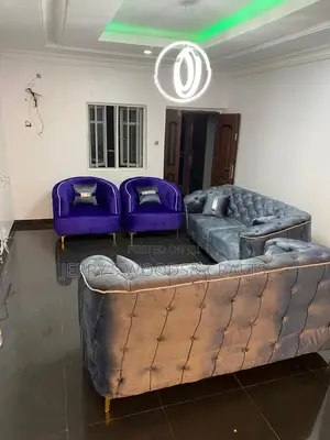 Luxury 8 Seater Living Room Fabric Made Royal Sofa Chair.