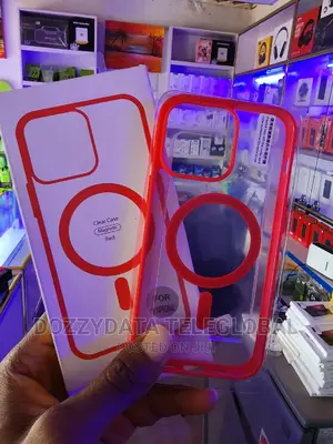iPhone 14 Pro Max Clear Case Magnetic Case Red
