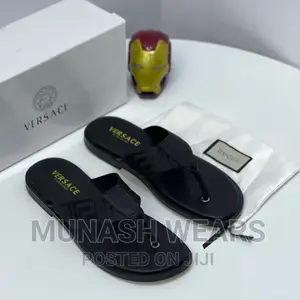 Versace Leather Slipers