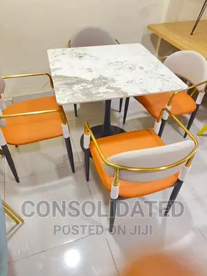 Unique Restaurant Marble Dining Set