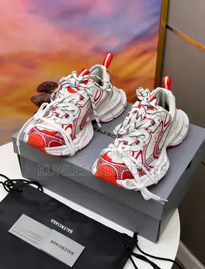 Original Balenciaga 3xl Red Mesh Sneakers