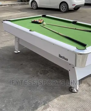 White Nashua 8fit Snooker Table