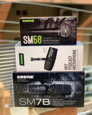 Original Shure Mic SM58, SM7B and MV7 Studio Microphone