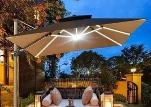 Led Solar Light Umbrella Outdoor Gazebo Tent Canopy