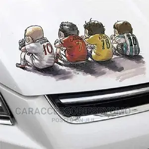 1pc Cartoon Style Kaka Ronaldo Rooney Messi Car Sticker