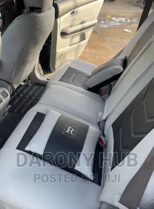 High Exotic Leather Seat Cover_grey and Black