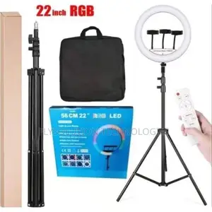 18inch RGB Selfie Ringlight + Stand for Live Videos, Tiktoks