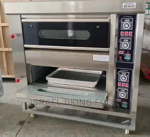Industrial 4trays Double Decker Stainless Foreign Gas Oven