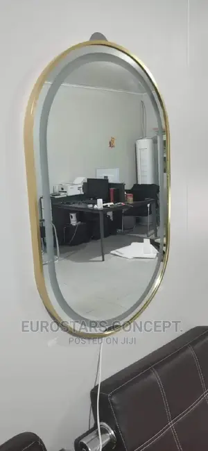 Gold Frame Mirror With Lights