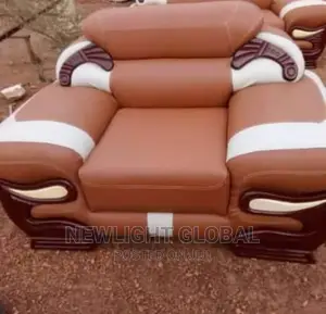 Quality 7 Seater Living Room Leather Fabric Made Sofa Chair.