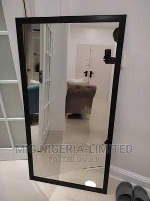 Wall Living Mirror Black Finish 4ftby 2ft