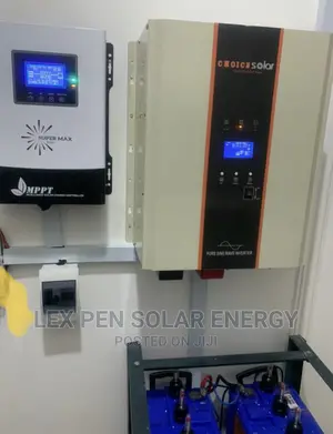 220ah Battery 2pics 5kva 24v and 80ah MPPT Charge Controller