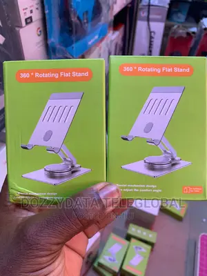 360 Degree Metallic Flat Table Stand for Phone