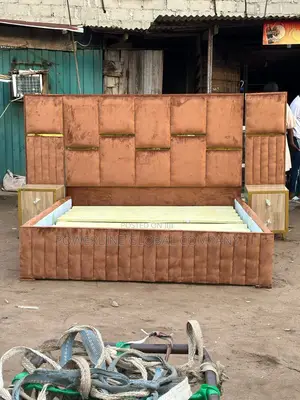 Bed Frame 6x6 With 2 Side Drawers for Homes/ Hotels/ Lounges